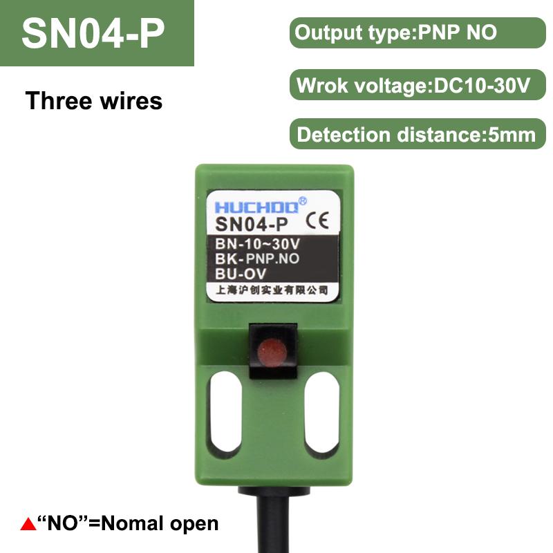 Бесконтактный переключатель металлический предел SN04 датчик квадратный водонепроницаемый NPN PNP NO NC DC три провода 10-30 В AC два провода 90-250 В