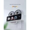 Aige Wall-Mounted Toothbrush Holder with Toothpaste Dispenser