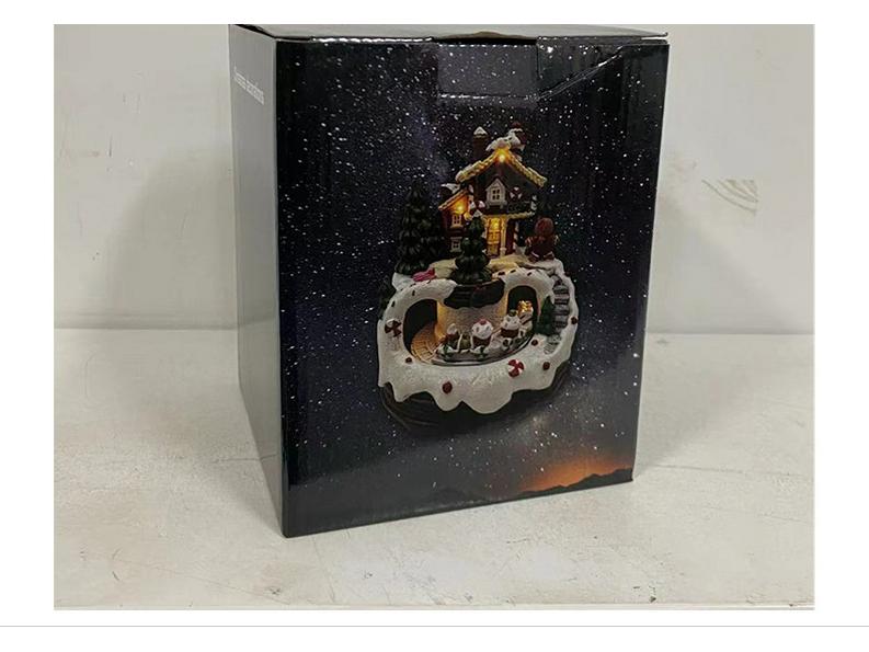 Музыкальный домик «Любовь в гавани», ночник-украшение - восьмитональная шкатулка, игрушка-коттедж для детского рождественского подарка