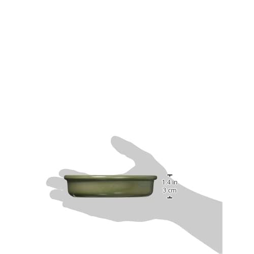 Горшочек для ахильо Банко, Мини-горшочек, Безопасен для плиты, Миска для ахильо, Большой, Диаметр примерно 14 см, Зеленый, Керамика, Безопасен для микроволновой печи и духовки, Сделано в Японии