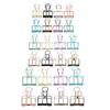 Hollow Dovetail Clip MultiColor Long Tail Clips Paperclip Office Decorative Tool
