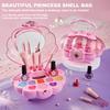 Shell Children'S Makeup Bag Girl, Princess Truly Washable Pretending To Play With Cosmetics Set Toys, Non Toxic And Safe