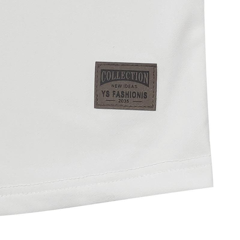 Men's Spring and Autumn Models Solid Colour Men's T-shirt Long-sleeved Casual Bottoming Slim Button V-neck Tops