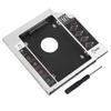 12.7mm Aluminum SATA HDD SSD Enclosure Hard Disk Drive Bay Caddy Optical DVD Adapter for Laptop