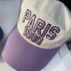 Unisex Basic Daily Paris 1980 Color Block Ball Cap