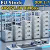 ASGOFT DIY LiFePo4 48V/51.2V 280AH Metal Battery Storage Box with BMS for 16kWh Stackable Home Energy Storage