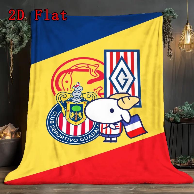 Chivas Mascot Style 2D Flat Pattern Flannel Blanket High quality All Seasons Warmth and Comfort Perfect for Christmas Gifts.PMT0914100