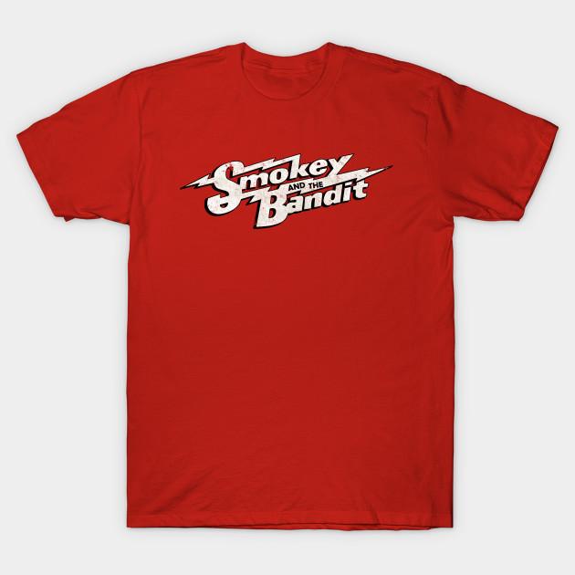 Мужская черная футболка с принтом Smokey And The Bandit Винтажный логотип Печать на трансферной бумаге без вырезания Хлопковая футболка - Мужская летняя хлопковая...