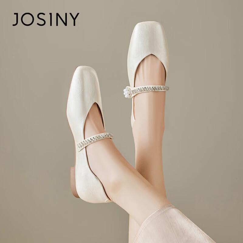 Zhuoshini Dress Single Shoes 2026 New Spring Autumn Qipao French Mary Jane Women's Flat Low Heel Leather Shoes