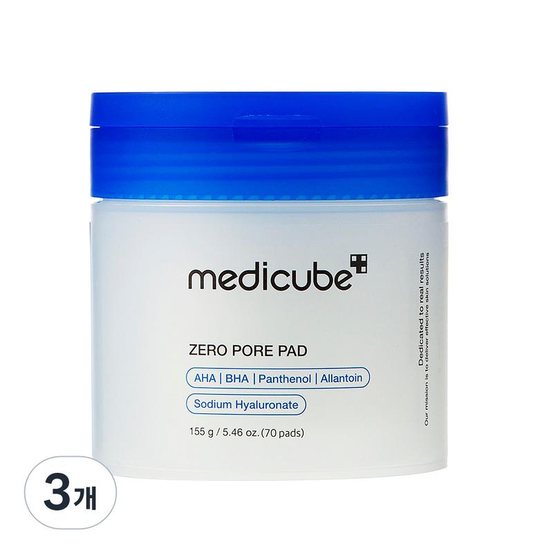Medicube Zero Pore Pad 2.0, 155g, 70 pads, 3 pcs