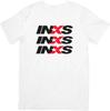 INXS Music Футболка унисекс из качественного хлопка, белая, для мужчин и женщин.