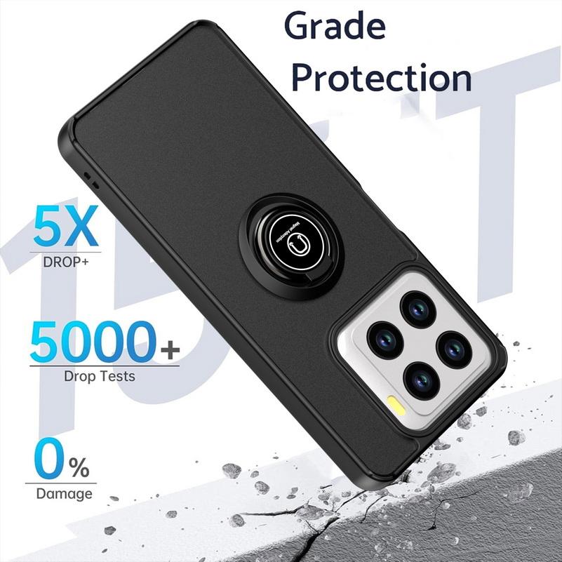 Rotatable bracket case for ZTE Blade A56 A35 A35e A55 A34 A54 A53 Finger Ring Car Holder Cover