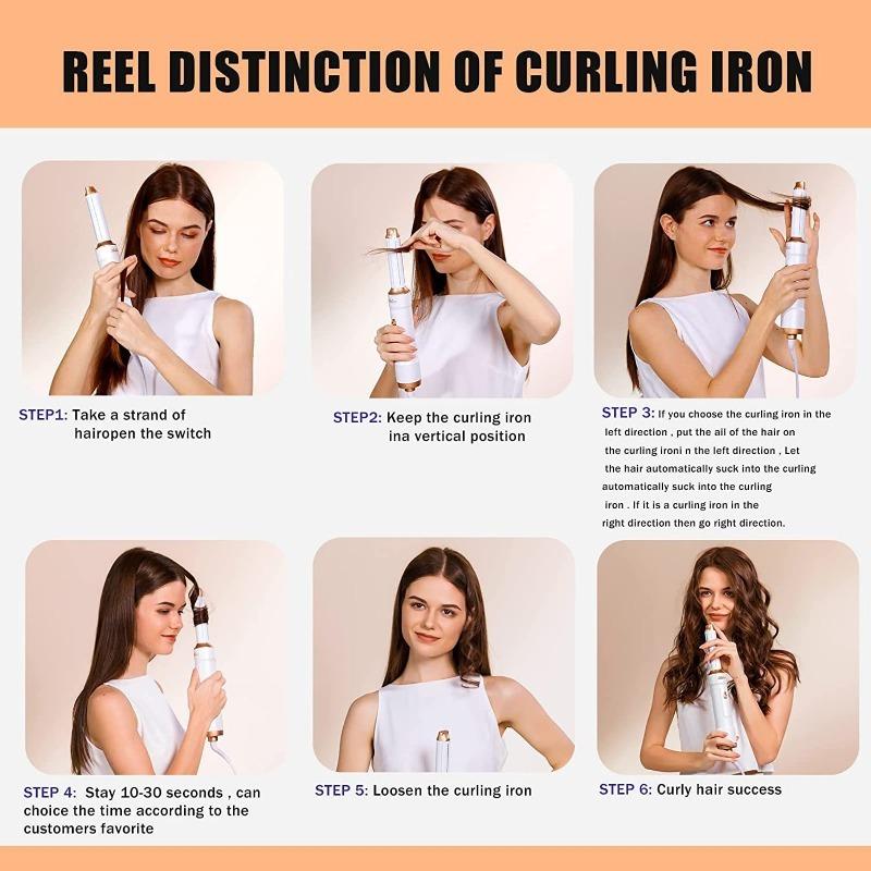 5 в 1 фен для волос, набор горячих расчесок, многофункциональный щипцы для завивки, выпрямитель для волос, инструмент для укладки, автоматическая нагревательная щетка для домашнего хозяйства