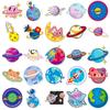 50 Space Planet Graffiti Stickers, Planet Meteorite Combination Astronaut Astronaut Stickers