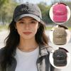 Вышитая Бейсболка Женская Стирка Хлопок Snapback Козырек Шляпа Женская Леди Для Улицы Защита от Солнца Кепка Модные Принты с Буквами