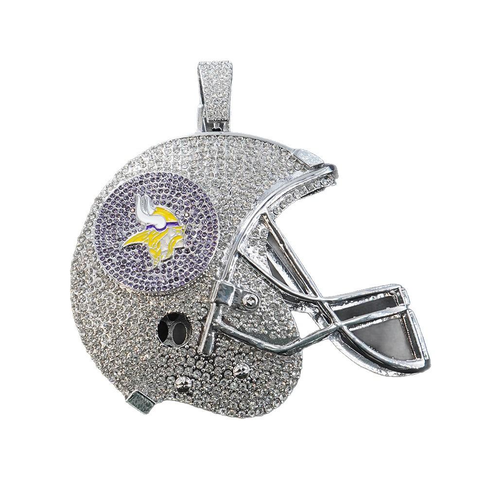Футбольный Шлем Minnesota Vikings Подвеска-ожерелье из сплава