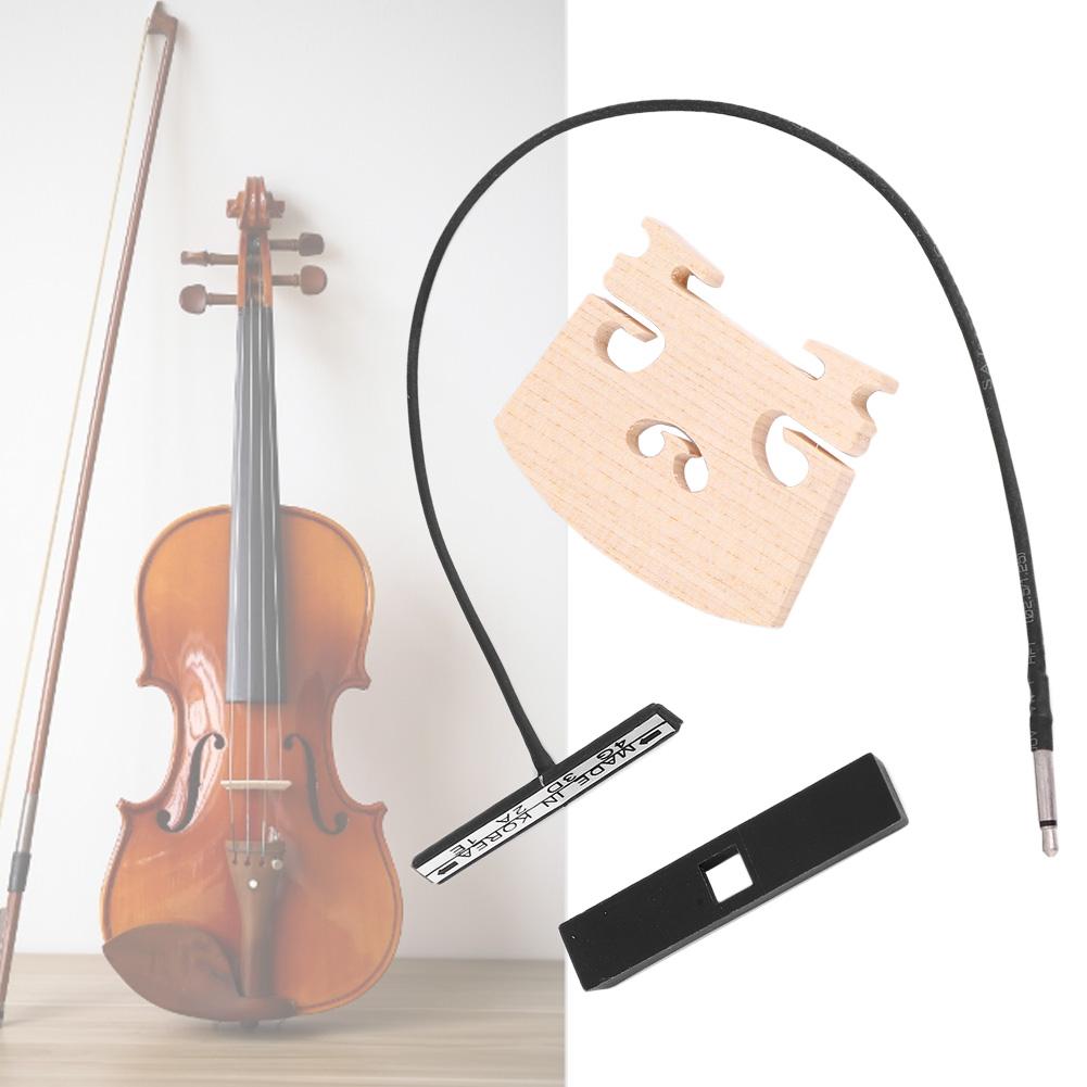Violin Accessories Set Pickup Bar Support Violin Bridge Kit for 4 4 Violin Instrument Parts