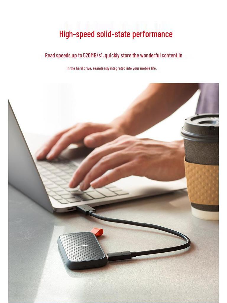 SanDisk E30 Portable SSD (480GB, 1TB, 2TB) High-Speed USB 3.1 Mini Drive for Phones & Computers