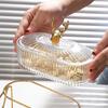 3-Tier Dried Fruit Display Tray with Nut Stand Stylish Elk Lid Sturdy Plastic Iron Frame