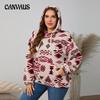 Fall and Winter Plus Size Hoodie Mid-Length Tops Women's Pocket Thickened Plush Sweatshirt Jacket