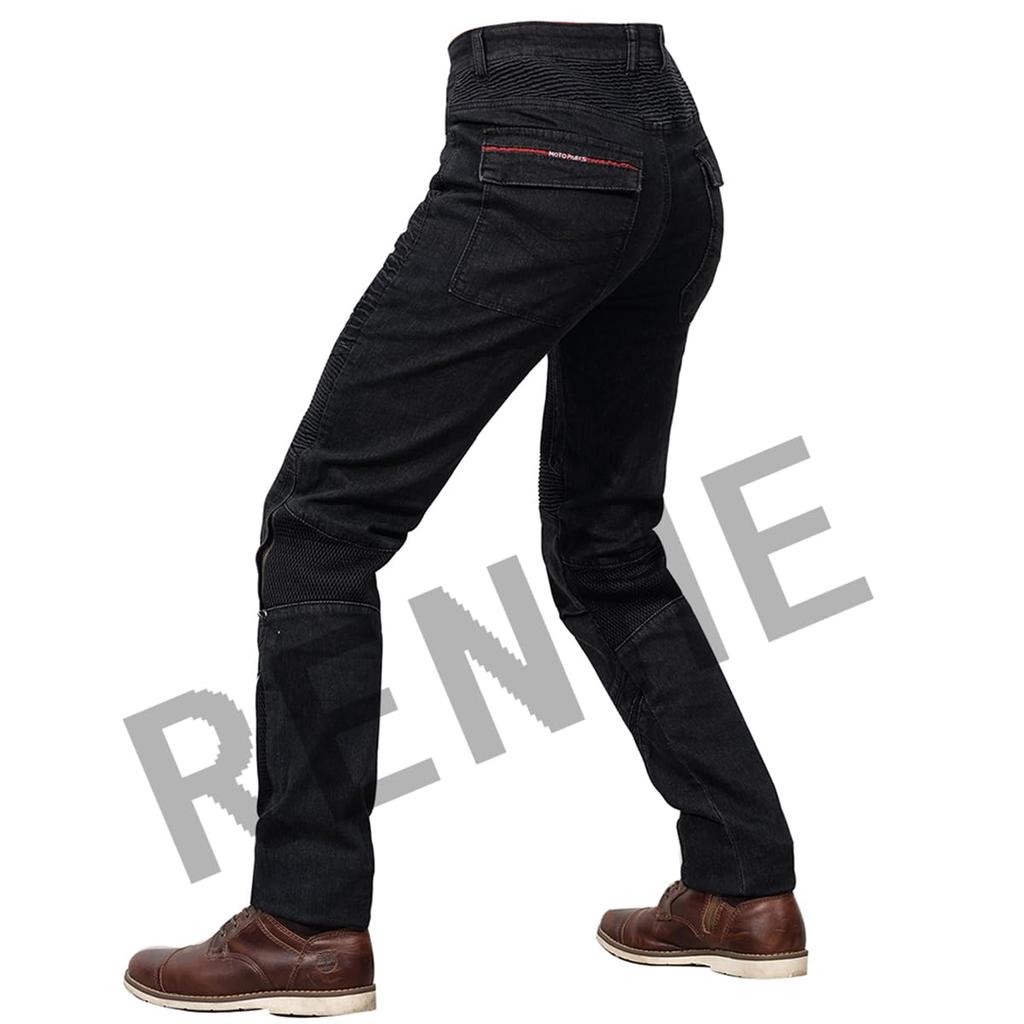 RENHE Men's Motorcycle Pants, For Summer, Mesh Pants, Riding Pants, With Protector, For Summer,