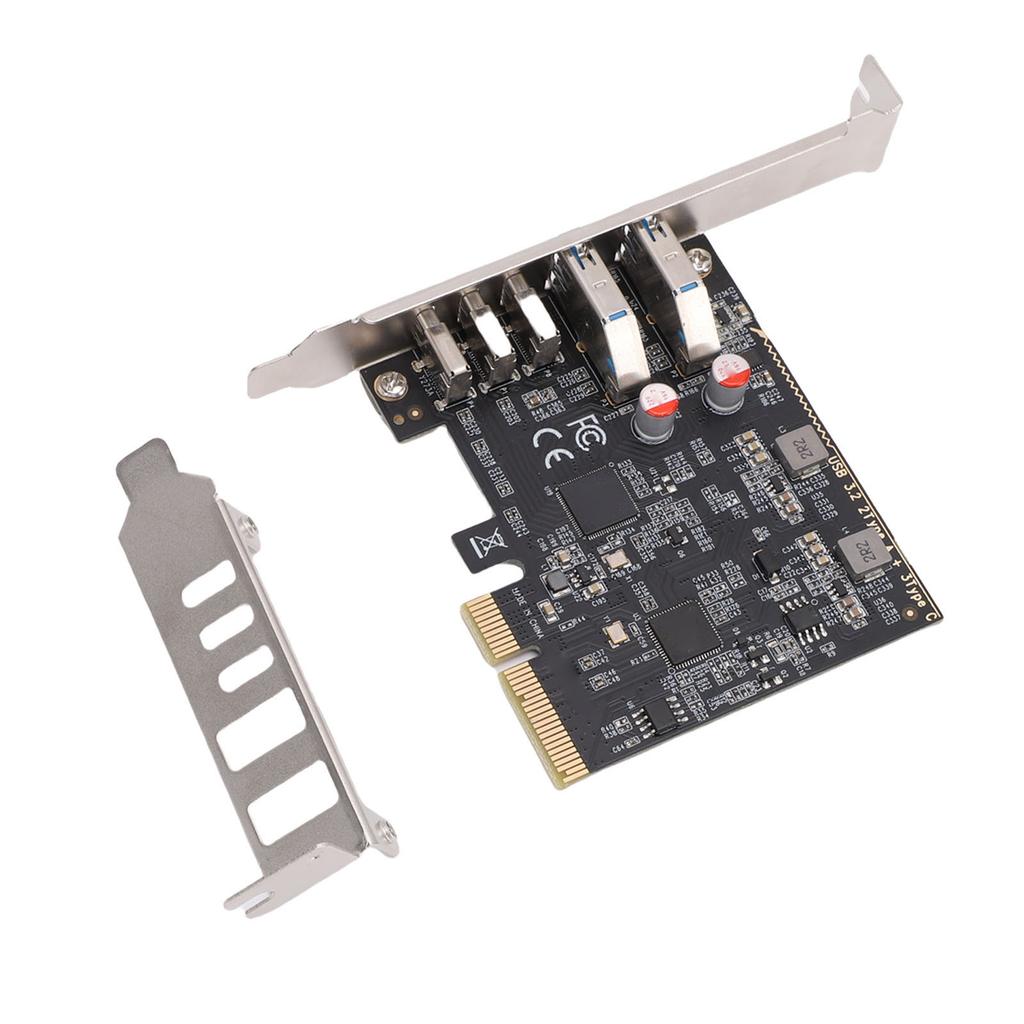 Карта расширения PCIe USB 3.2 Gen 2 10 Гбит/с, 5 портов USB-хаб, адаптер PCI Express 3.0 X4 для настольного компьютера, корпуса SSD, рабочей станции