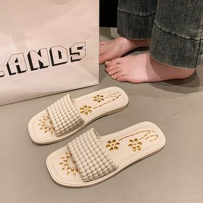 Модные новые легкие быстросохнущие тканые тапочки для женщин, летняя уличная обувь, сказочный стиль, тапочки, новые пляжные для мокрой воды