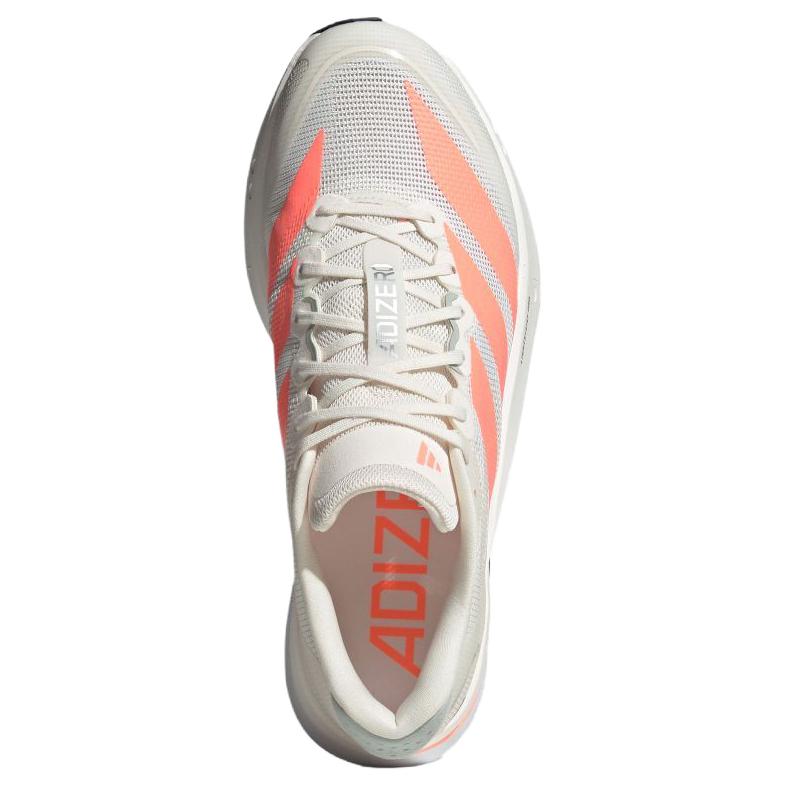 Adidas Adizero Boston 13 Breathable Support Casual Running Shoes Unisex White Pink JP9252