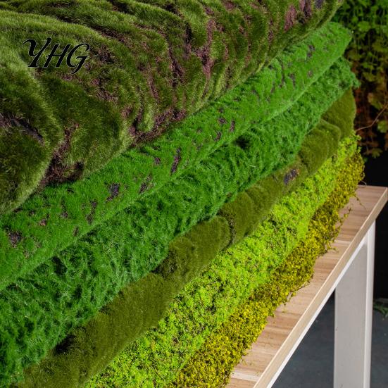 Non Maintenance Moss Turf Fake Mat, Realistic Artificial Faux Green Grass, 39" x Indoor Garden Landscaping Natural Looking for Crafts, DIY Fairy