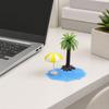 Micro Landscape Ornaments, Beach Miniature Decoration, Boat/Chair/Umbrella/Palm Tree/Swimming Ring for Succulents Pots Glass Covers DIY Seaside Scene