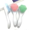 Silicone Face Scrubber Handheld Cat Paw Design Facial Cleansing Brush for Exfoliating Massaging Blackheads Removal Boby Lotion Application