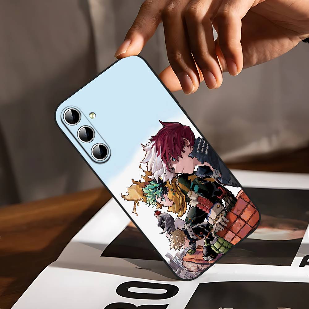 Чехол для телефона Bakugo My Hero Academia для Samsung Galaxy S24/S25/S22/S30/Note20/Lite/Ultra/5G/Plus/FE Мягкий черный