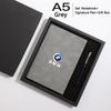 QRPZ1 Luxury Business Notebook With Signature Pen Set Gift Box Hardcover Journal For BMW 50th Anniversary E60 E93 G01 E87 G20 Sticker