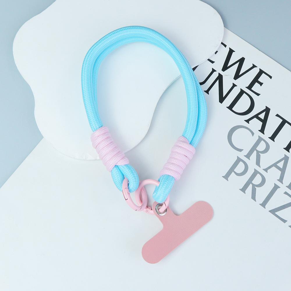 Color Matching Mobile Phone Lanyard Key Chain Creative Short Hand-woven Lanyard Mobile Phone Case Key Ring Bag Sling