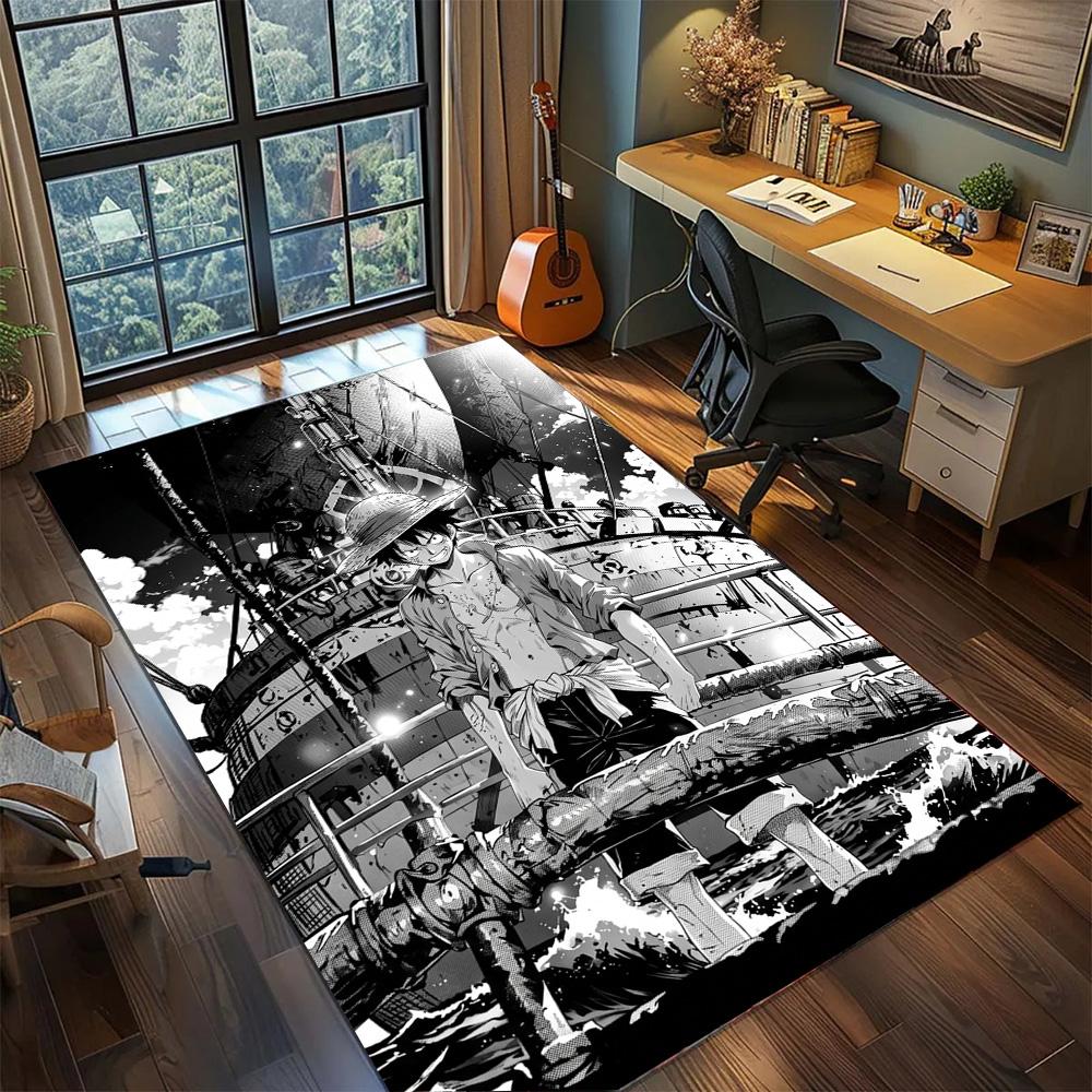 One Piece!Rug Carpet Large Area Rug Non Slip Washable Floor Mat Gamer Room Bedroom Home Decor