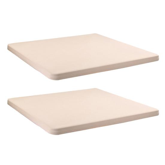 2 шт. эластичная скатерть на подгонку 34x34 дюйма квадратная скатерть с эластичным краем однотонная скатерть для кухни обеденный стол пикник патио вечеринка столы