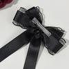 Зажим для волос в стиле Готическая Лолита Черная Лента Бант Модные Зажимы для Волос
