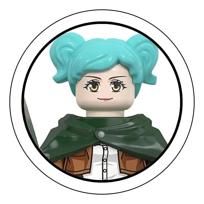 Слепая коробка Строительные блоки Мини-модели Фигурки Атака на Титанов Леви Аккерман Эрен Микаса Гигант Анни Хэллоуин Рождественские подарки Игрушка