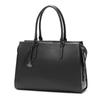 Двусторонний и День/Ночь Tote Bag, Totten Square Tote, Формат А4, Вмещает 13,3-дюймовый ноутбук, Нет. 11753, 1100 г, Деловая сумка, Сумка для commuters, Женская, Черная, Ш42 x
