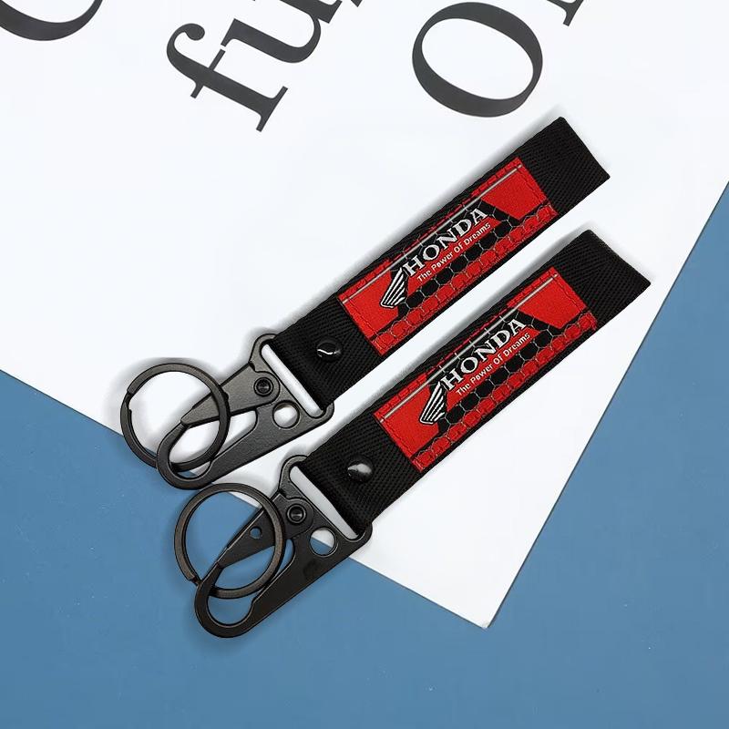 CPN1 1pcs Motorcycle KeyRing Ribbon Lanyard KeyChain Key Holder For Honda CBR 125R 954 600 650F 650R 1100XX 1000F CBR 600RR 1000RR