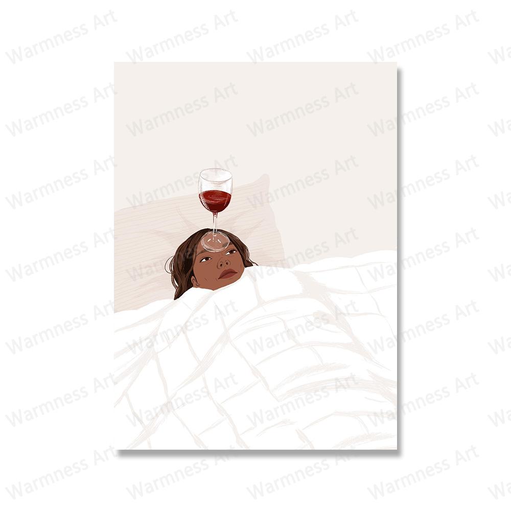 Феминистские плакаты Женская сила Настенное искусство Холст Живопись Принты Подарок для девочек Современные картины для ванной комнаты, гостиной, украшения дома Без рамы