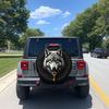 Графический рисунок "Голова волка" Чехол на запасное колесо Для Jeep SUV RV Прочный Водонепроницаемый Полиэстер