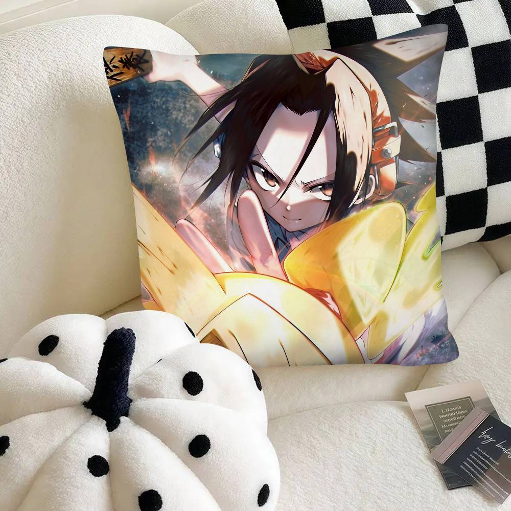 Аниме Шаман Кинг Наволочка Модная Квадратная Наволочка Спальня Диван Комната Ins Декор Отдых