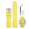 Sibehill 20mm Replacement Silicone Watch Band for Omega and X, Swatch, MoonSwatch, Speedmaster.