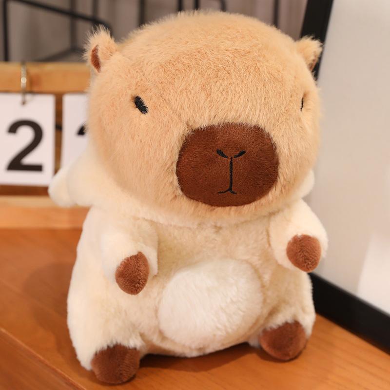 22Cm Simulation Cross Dressing Capybara Plush Toy Cloth Doll Cute Doll Capibara Anime Fluffty Toy Soft Capybara Plush Doll