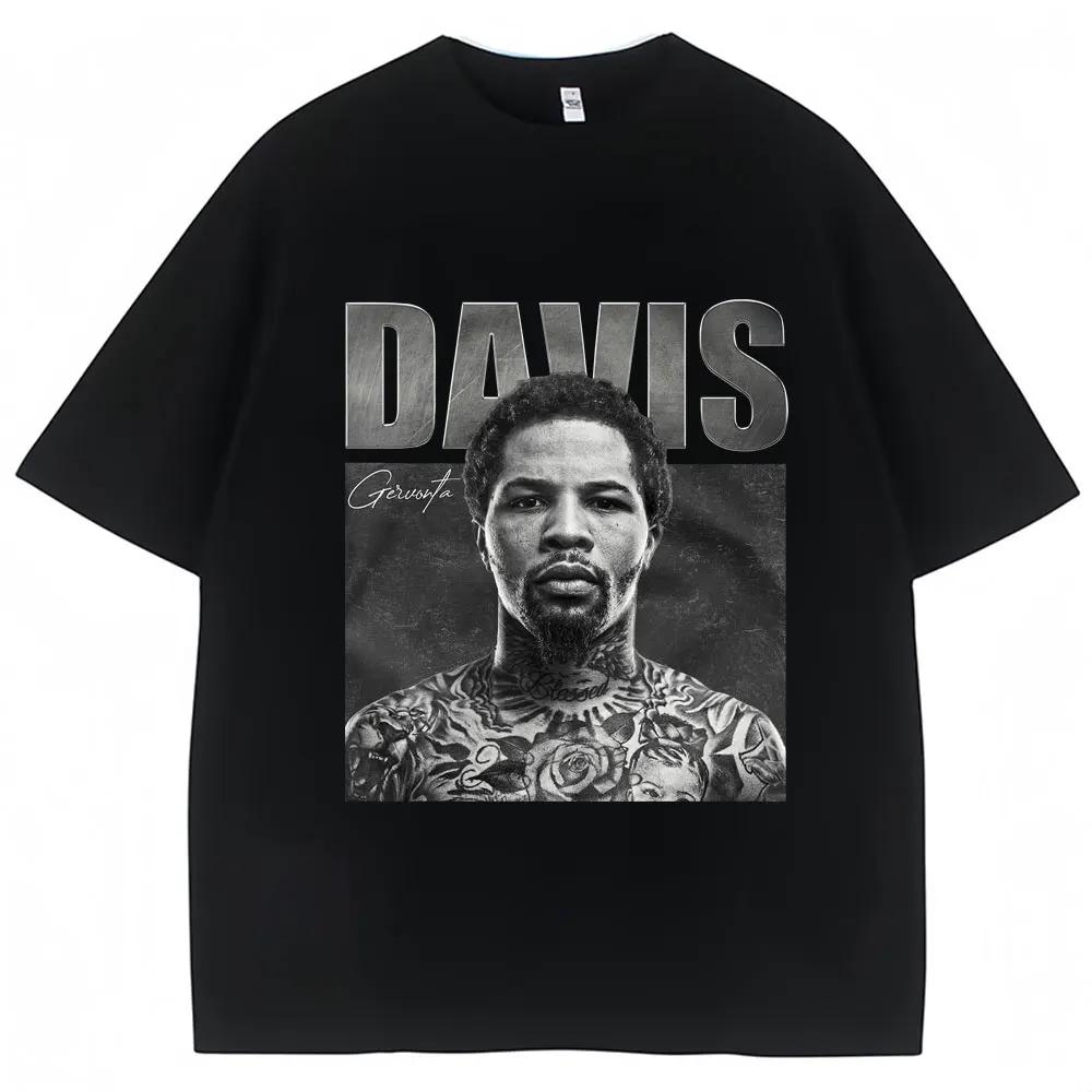 Tank Gervonta Davis Vintage Style Tshirt Sport Boxing T Shirts Overd Men's Fashion Overd T-Shirts Streetwear Gift#Color(1)