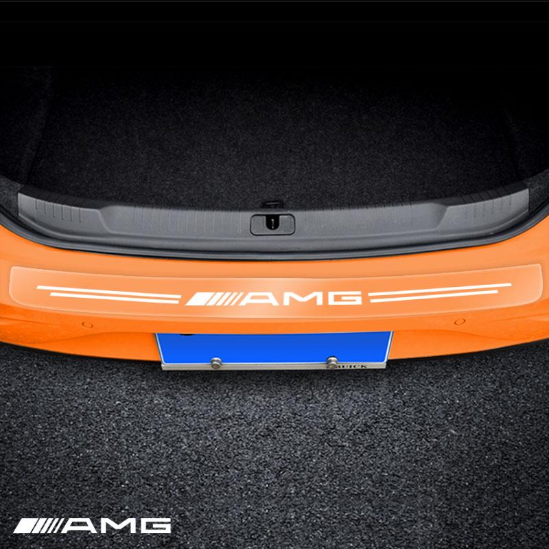 1Pcs Transparent Car Trunk Badge Protective Sticker Car Accessories For Mercedes Benz AMG GLE GLS GLC CLA GLB ML W204 W206 W205 W212 W203