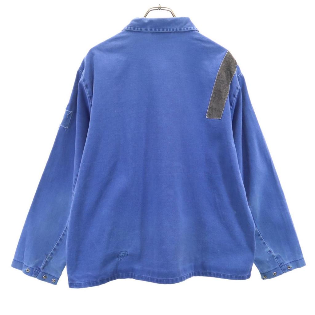 HBSCHOTZ 80-е Светоотражатель Eurowork Винтажная Рабочая куртка 56 синяя Мужская Б/У