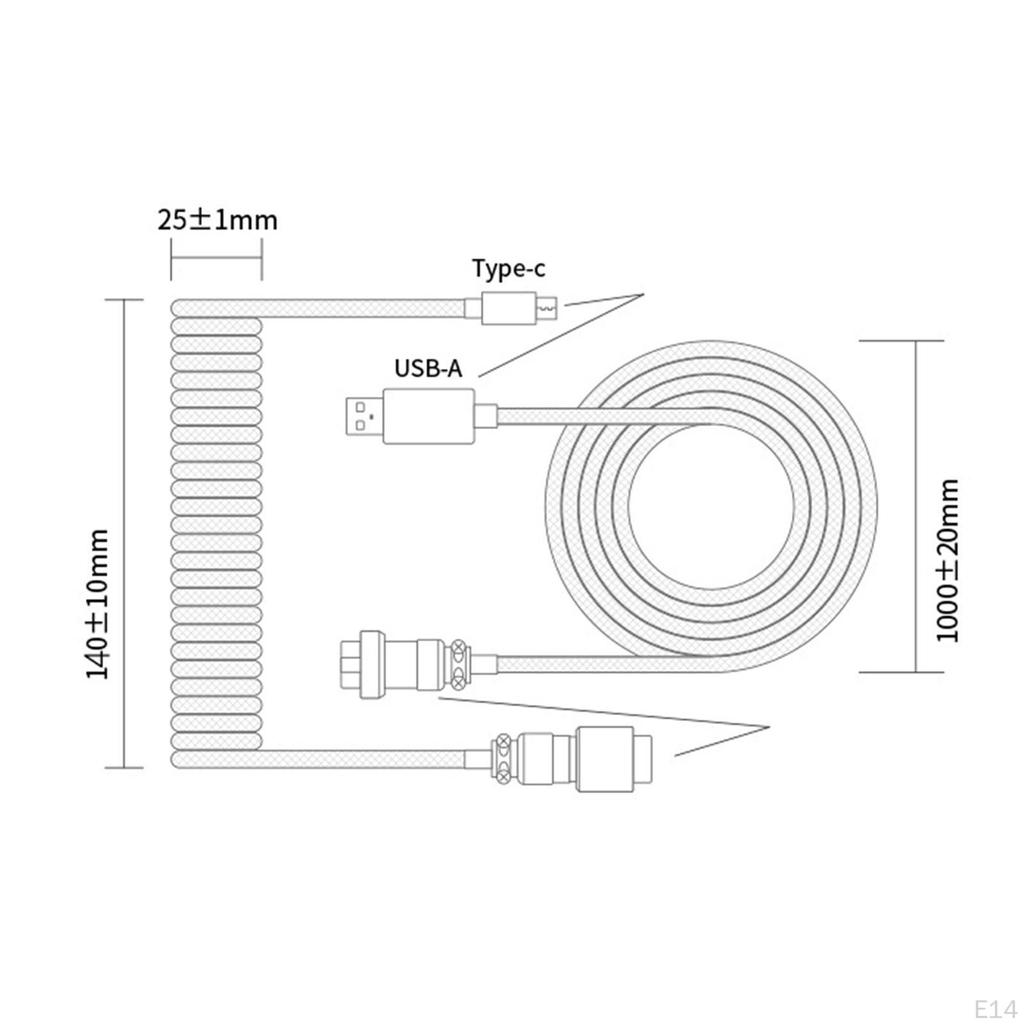 Кабель Быстрая Зарядка Спираль с Металлической Вилкой на USB Разветвитель 2 в 1