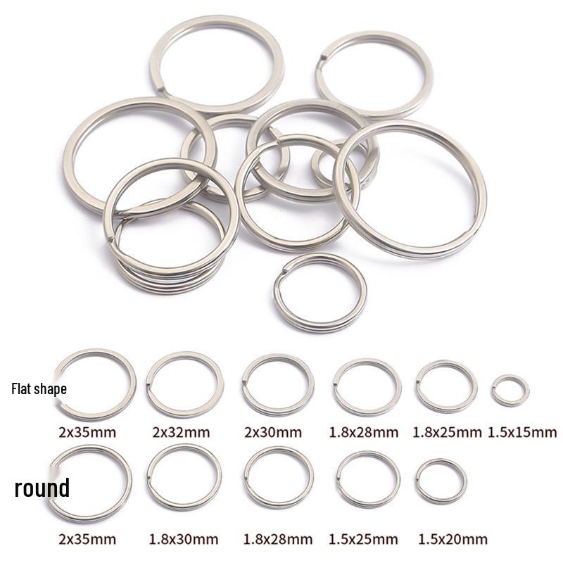 DIY Jewelry Accessories: Thickened Stainless Steel Keyring and Storage Ring